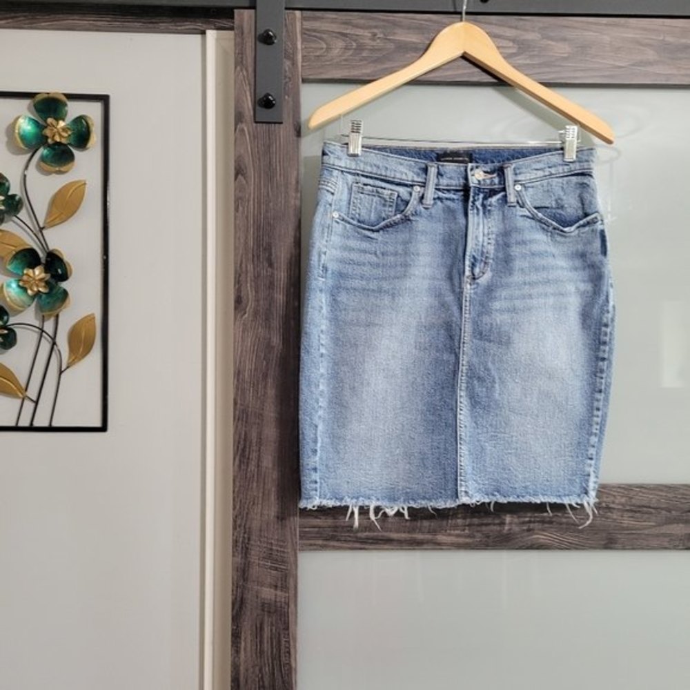 Silver Jeans Frisco Pencil denim skirt
